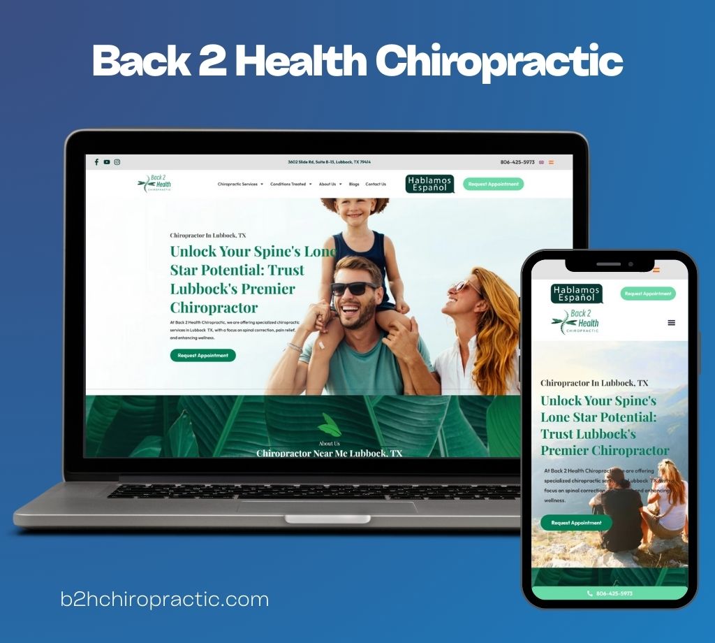 Back 2 Health Chiropractic website by The Leading Practice