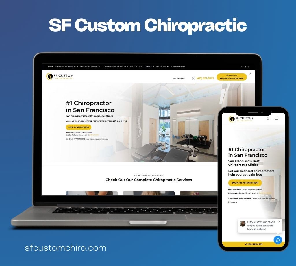 SF Custom Chiropractic website by The Leading Practice