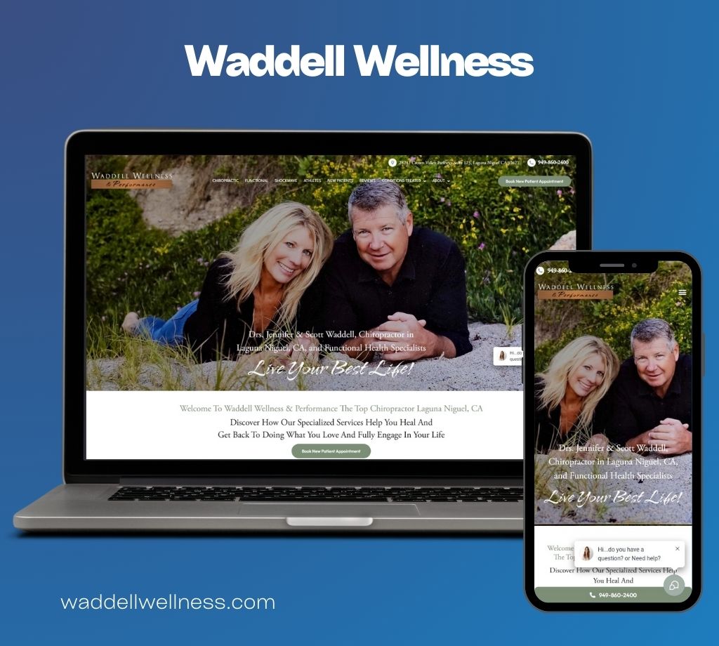 Waddell Wellness website by The Leading Practice